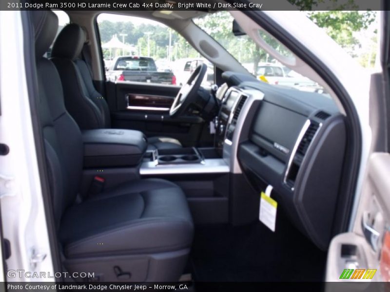Bright White / Dark Slate Gray 2011 Dodge Ram 3500 HD Laramie Crew Cab 4x4 Dually