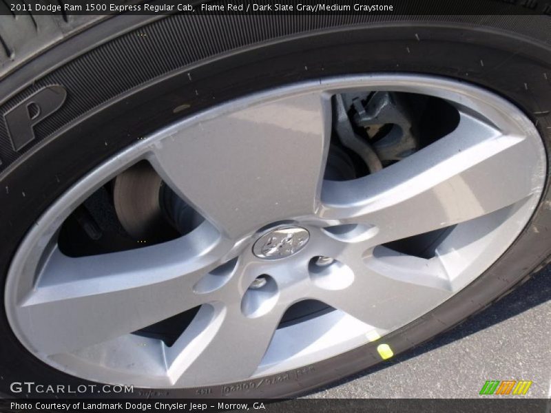Flame Red / Dark Slate Gray/Medium Graystone 2011 Dodge Ram 1500 Express Regular Cab