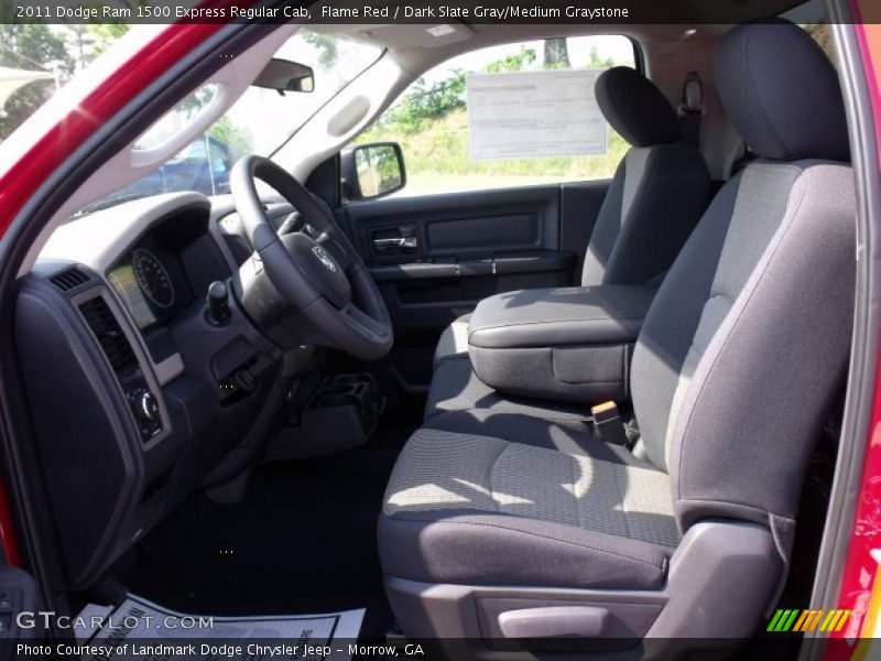  2011 Ram 1500 Express Regular Cab Dark Slate Gray/Medium Graystone Interior