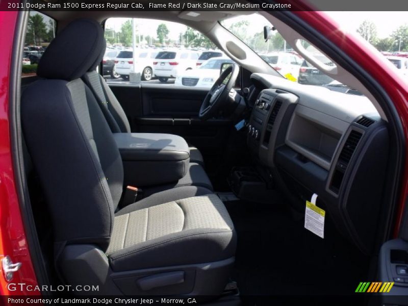 Flame Red / Dark Slate Gray/Medium Graystone 2011 Dodge Ram 1500 Express Regular Cab