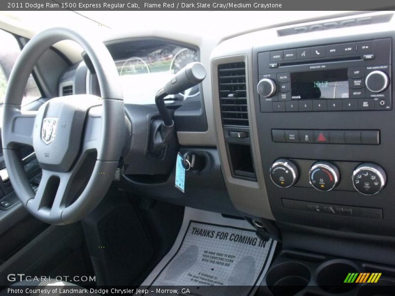 Flame Red / Dark Slate Gray/Medium Graystone 2011 Dodge Ram 1500 Express Regular Cab