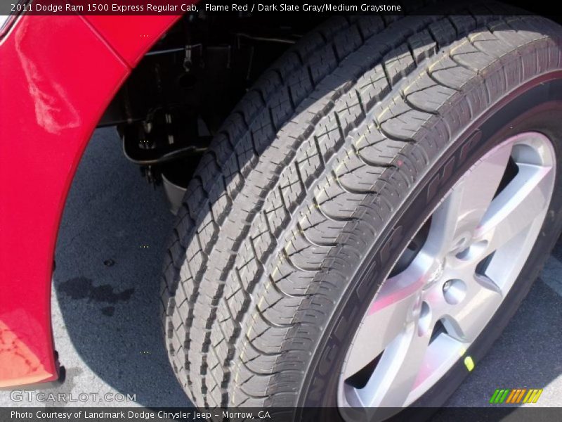 Flame Red / Dark Slate Gray/Medium Graystone 2011 Dodge Ram 1500 Express Regular Cab