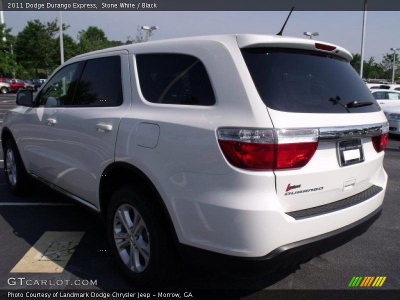 Stone White / Black 2011 Dodge Durango Express
