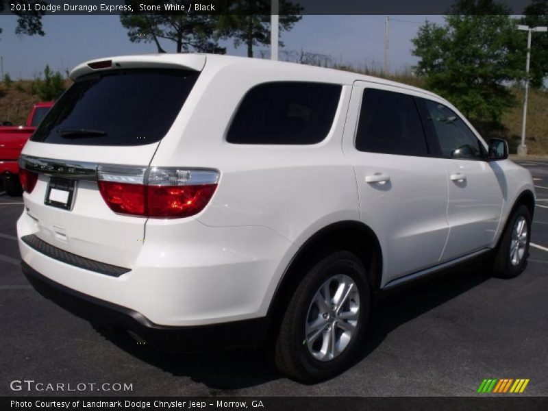 Stone White / Black 2011 Dodge Durango Express