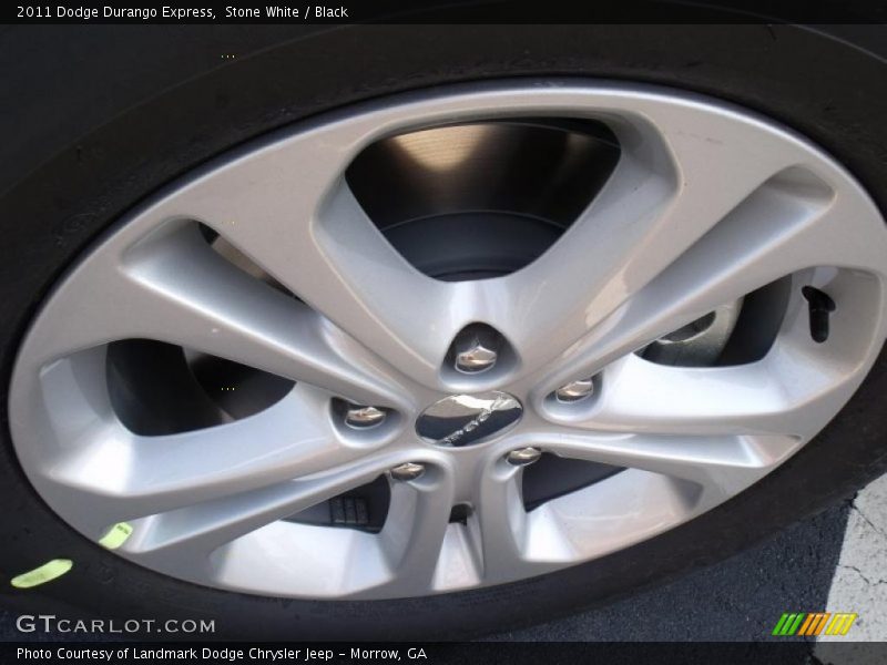 Stone White / Black 2011 Dodge Durango Express