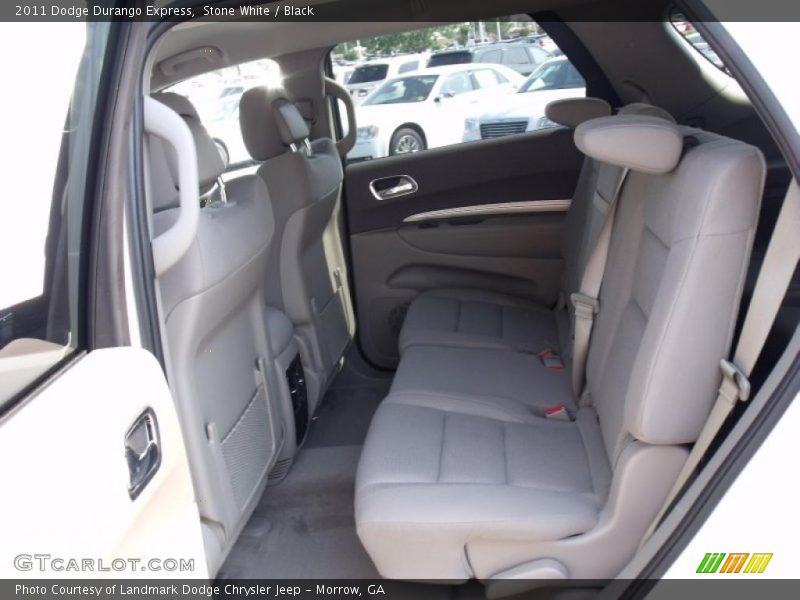 Stone White / Black 2011 Dodge Durango Express
