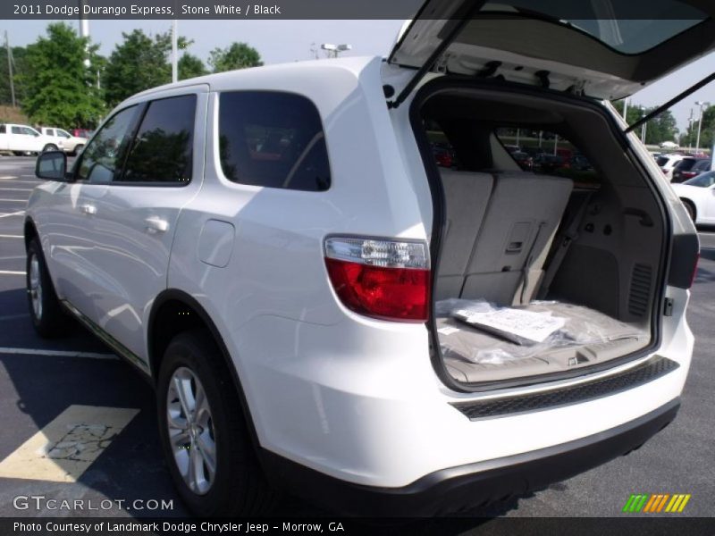 Stone White / Black 2011 Dodge Durango Express