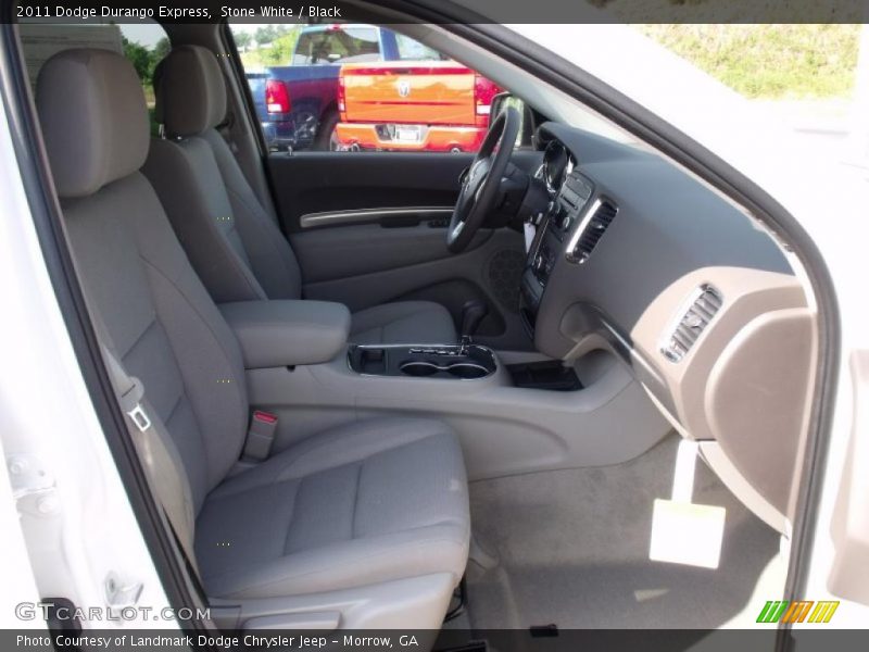 Stone White / Black 2011 Dodge Durango Express