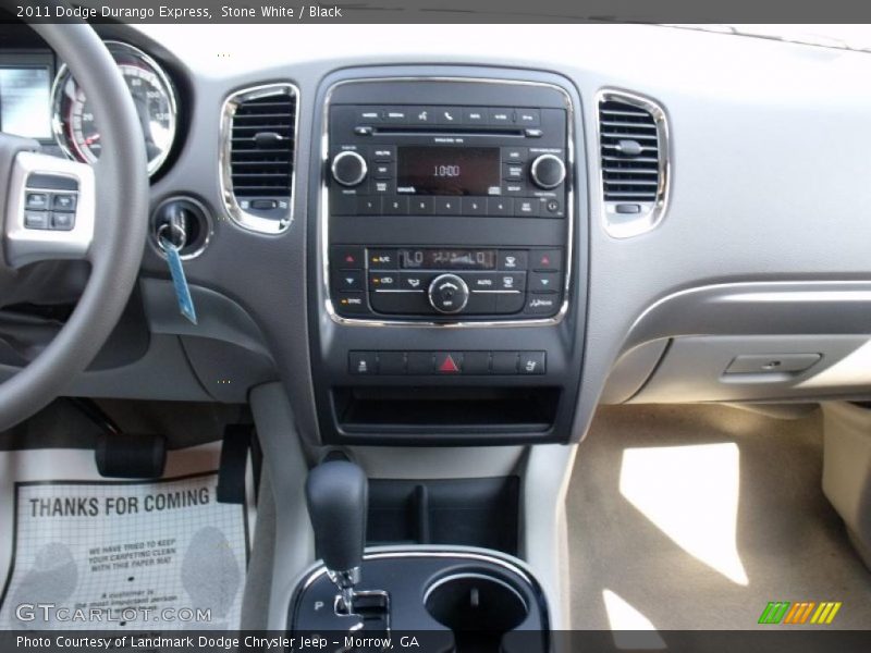 Stone White / Black 2011 Dodge Durango Express