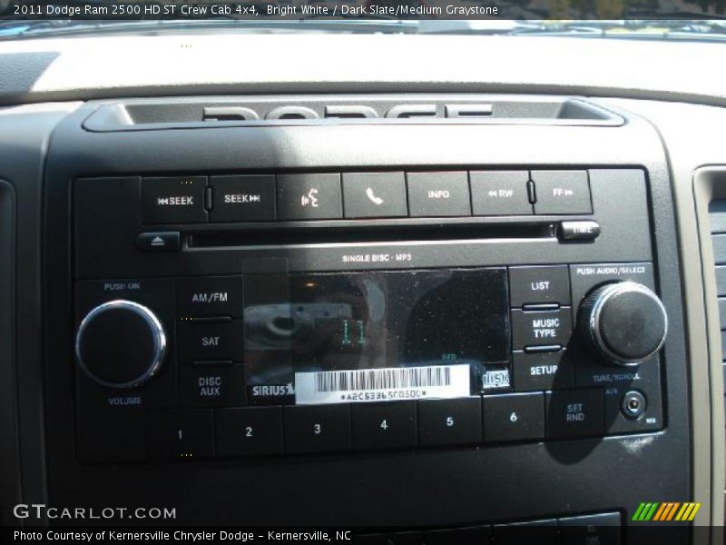 Bright White / Dark Slate/Medium Graystone 2011 Dodge Ram 2500 HD ST Crew Cab 4x4