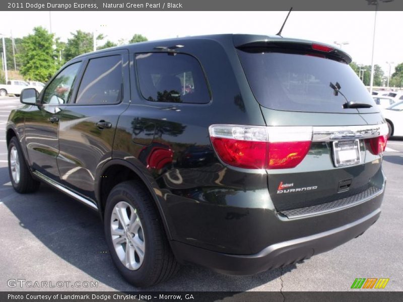 Natural Green Pearl / Black 2011 Dodge Durango Express
