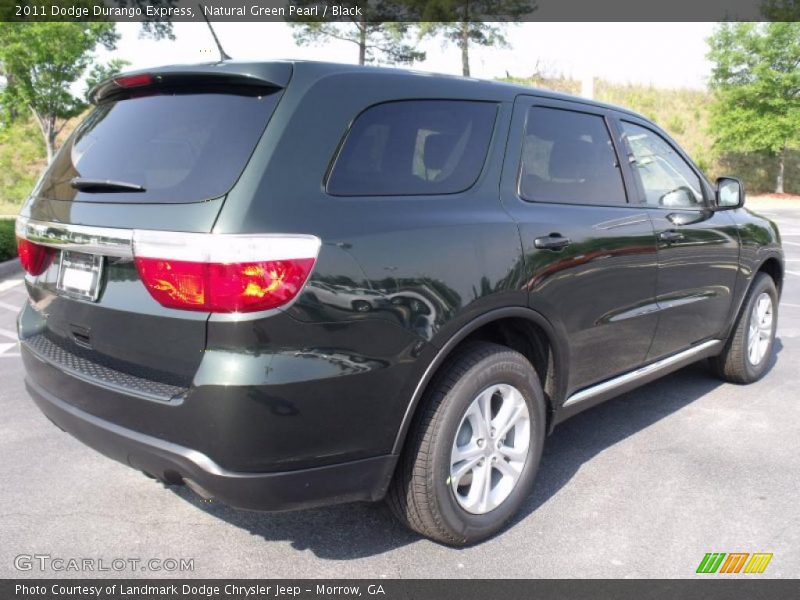 Natural Green Pearl / Black 2011 Dodge Durango Express