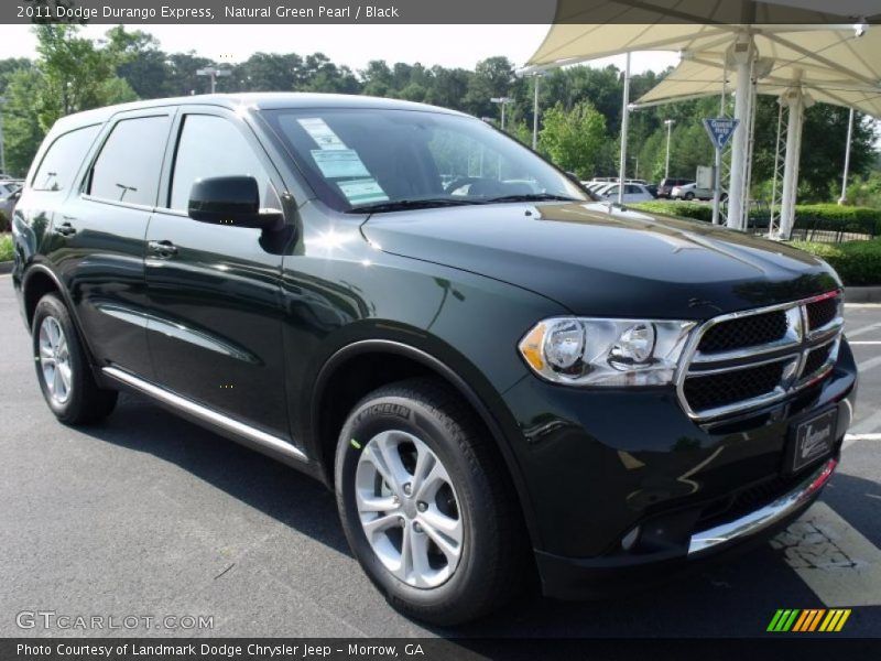 Natural Green Pearl / Black 2011 Dodge Durango Express