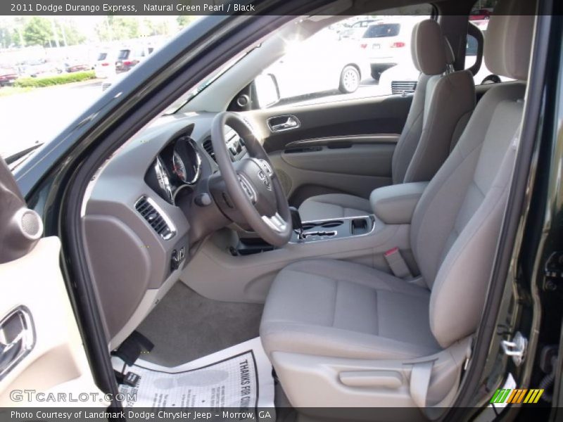 Natural Green Pearl / Black 2011 Dodge Durango Express