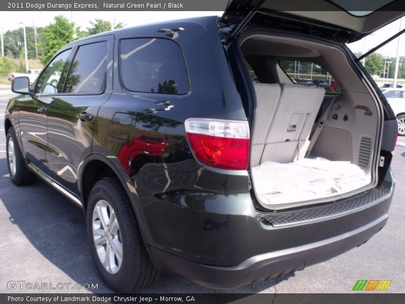 Natural Green Pearl / Black 2011 Dodge Durango Express