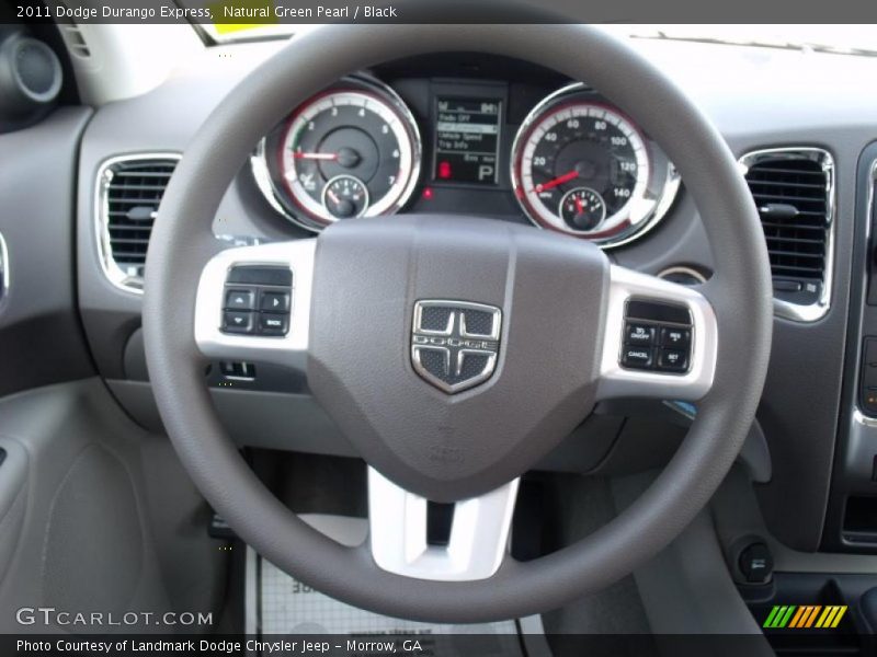 Natural Green Pearl / Black 2011 Dodge Durango Express