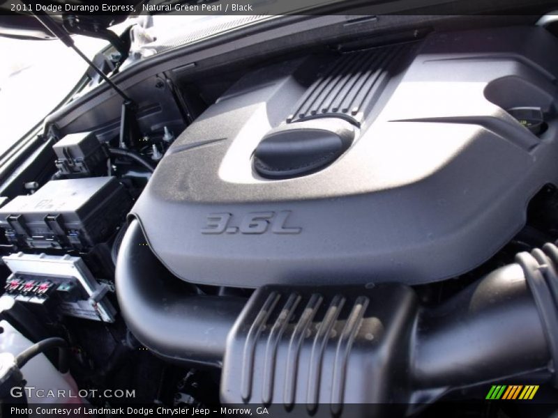 Natural Green Pearl / Black 2011 Dodge Durango Express