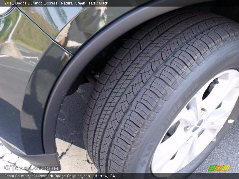 Natural Green Pearl / Black 2011 Dodge Durango Express