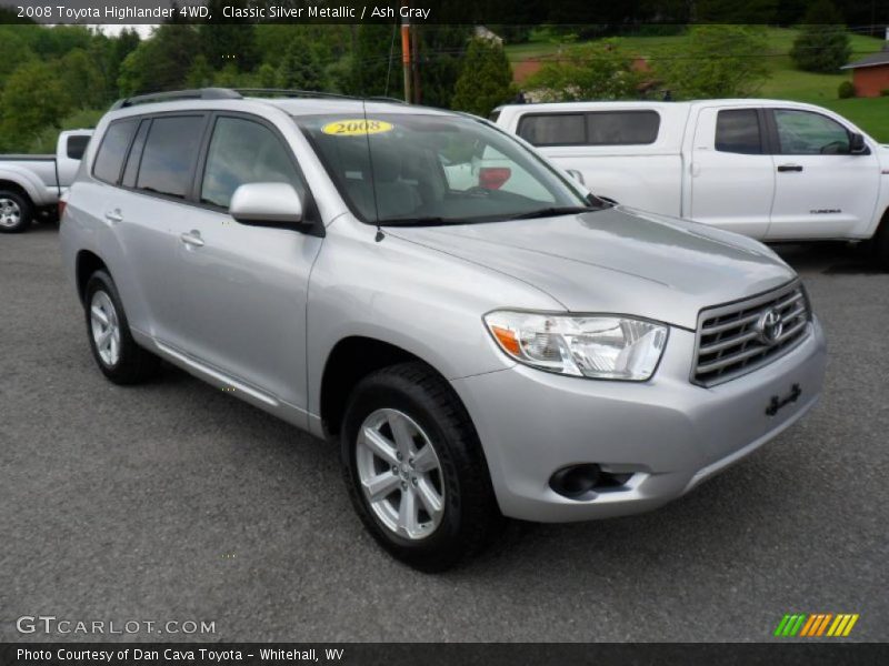 Classic Silver Metallic / Ash Gray 2008 Toyota Highlander 4WD