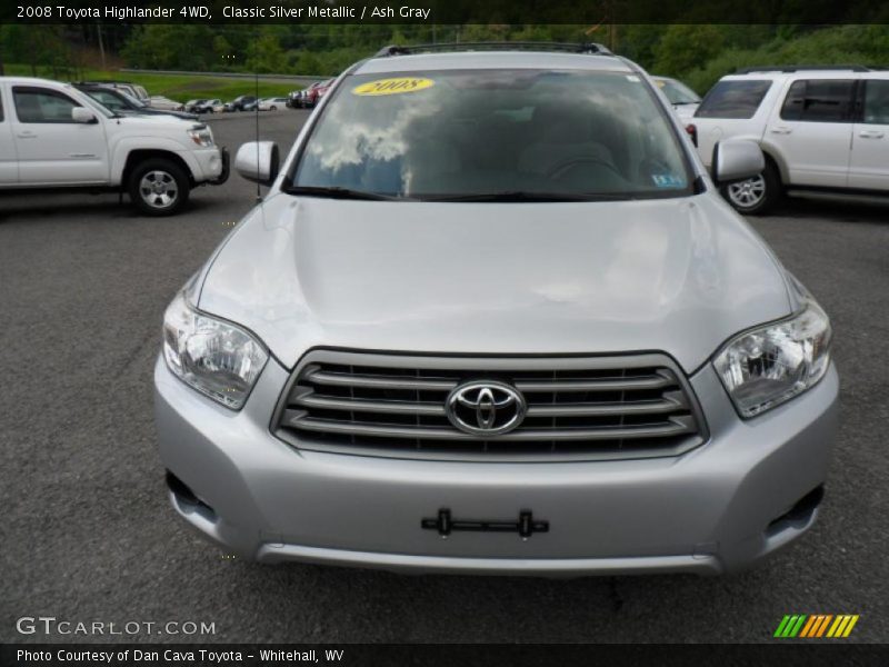 Classic Silver Metallic / Ash Gray 2008 Toyota Highlander 4WD