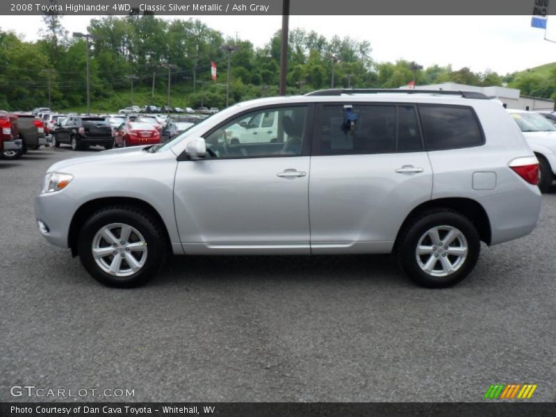Classic Silver Metallic / Ash Gray 2008 Toyota Highlander 4WD
