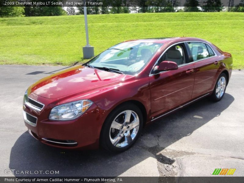 Red Jewel / Titanium 2009 Chevrolet Malibu LT Sedan