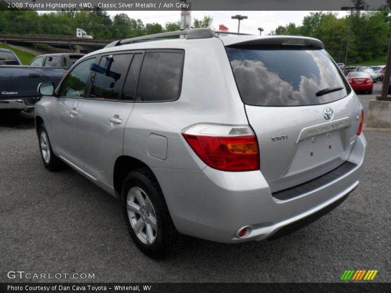 Classic Silver Metallic / Ash Gray 2008 Toyota Highlander 4WD