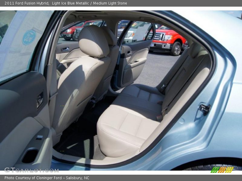 Light Ice Blue Metallic / Medium Light Stone 2011 Ford Fusion Hybrid