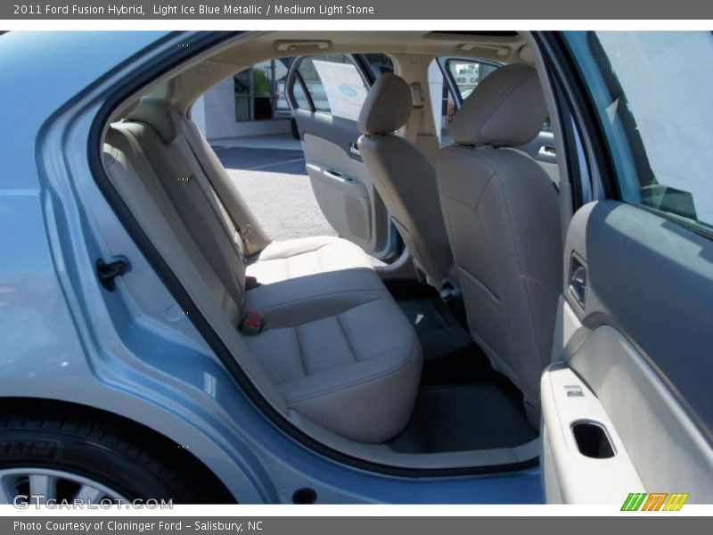 Light Ice Blue Metallic / Medium Light Stone 2011 Ford Fusion Hybrid