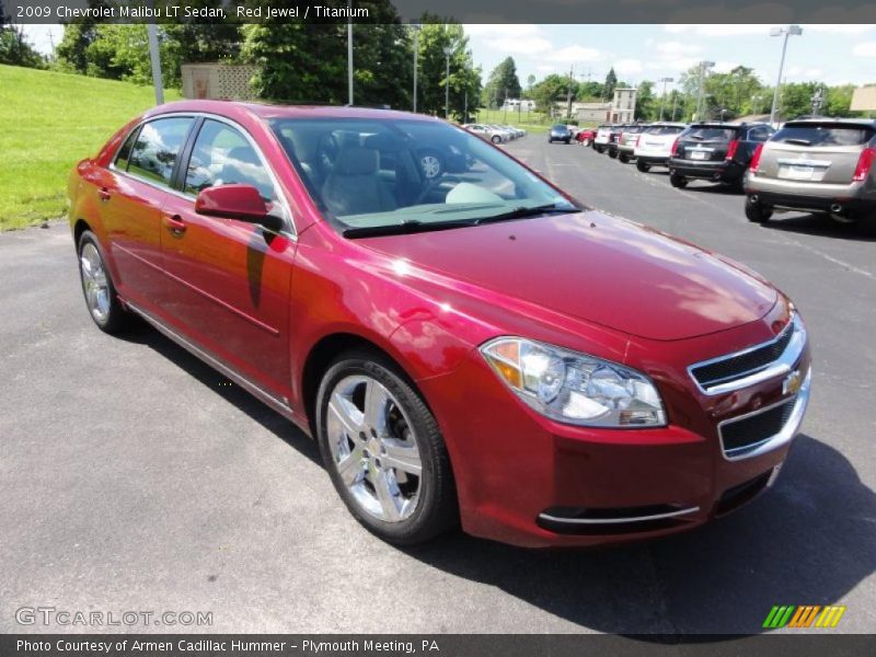 Red Jewel / Titanium 2009 Chevrolet Malibu LT Sedan