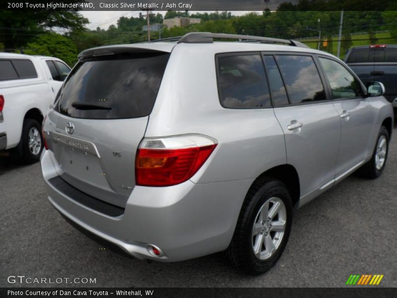 Classic Silver Metallic / Ash Gray 2008 Toyota Highlander 4WD