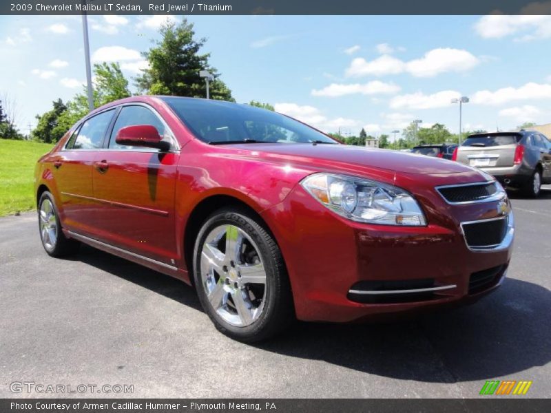 Red Jewel / Titanium 2009 Chevrolet Malibu LT Sedan