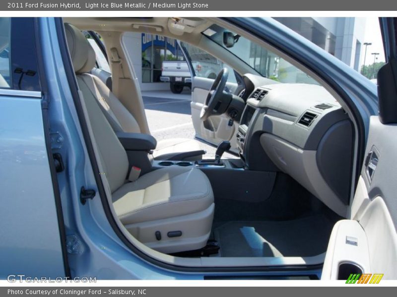 Light Ice Blue Metallic / Medium Light Stone 2011 Ford Fusion Hybrid