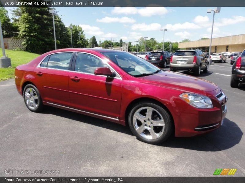 Red Jewel / Titanium 2009 Chevrolet Malibu LT Sedan