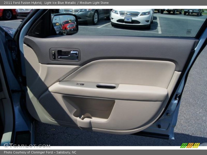 Light Ice Blue Metallic / Medium Light Stone 2011 Ford Fusion Hybrid
