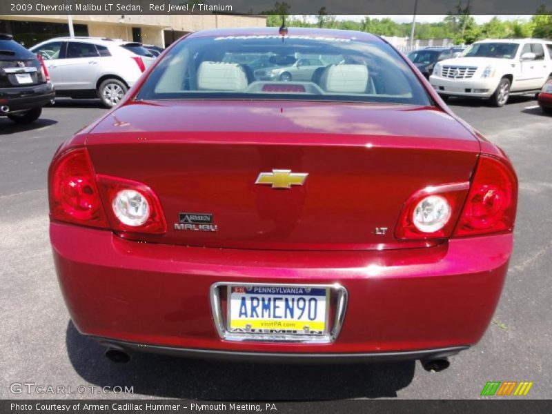 Red Jewel / Titanium 2009 Chevrolet Malibu LT Sedan