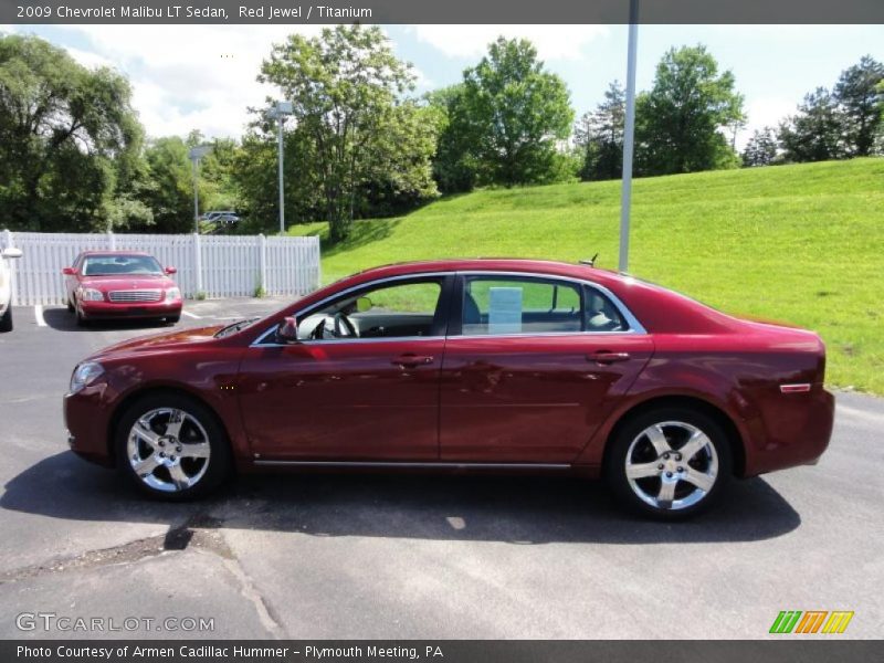Red Jewel / Titanium 2009 Chevrolet Malibu LT Sedan