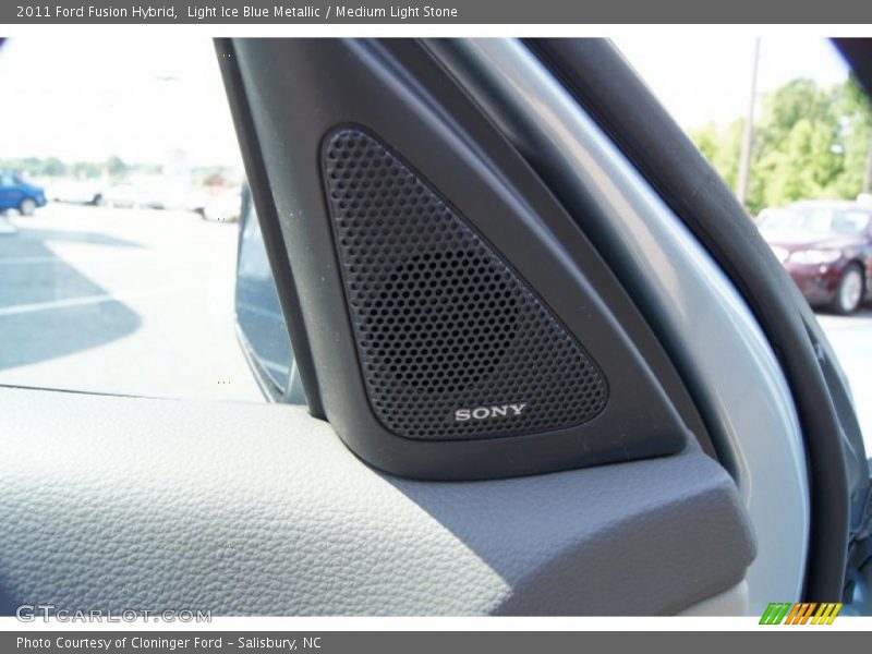 Light Ice Blue Metallic / Medium Light Stone 2011 Ford Fusion Hybrid