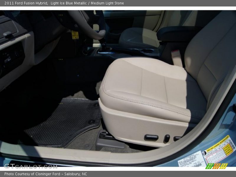 Light Ice Blue Metallic / Medium Light Stone 2011 Ford Fusion Hybrid