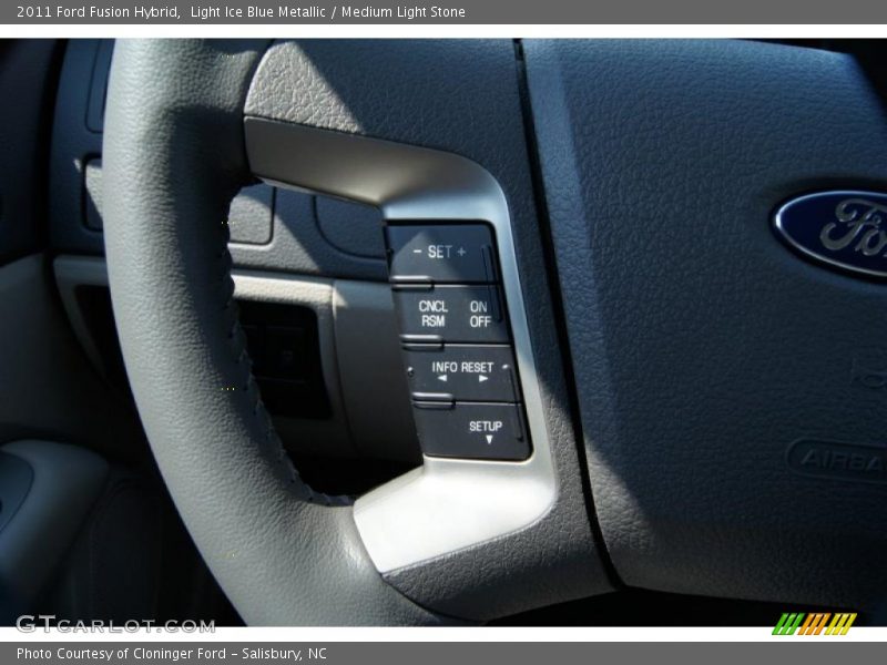 Light Ice Blue Metallic / Medium Light Stone 2011 Ford Fusion Hybrid