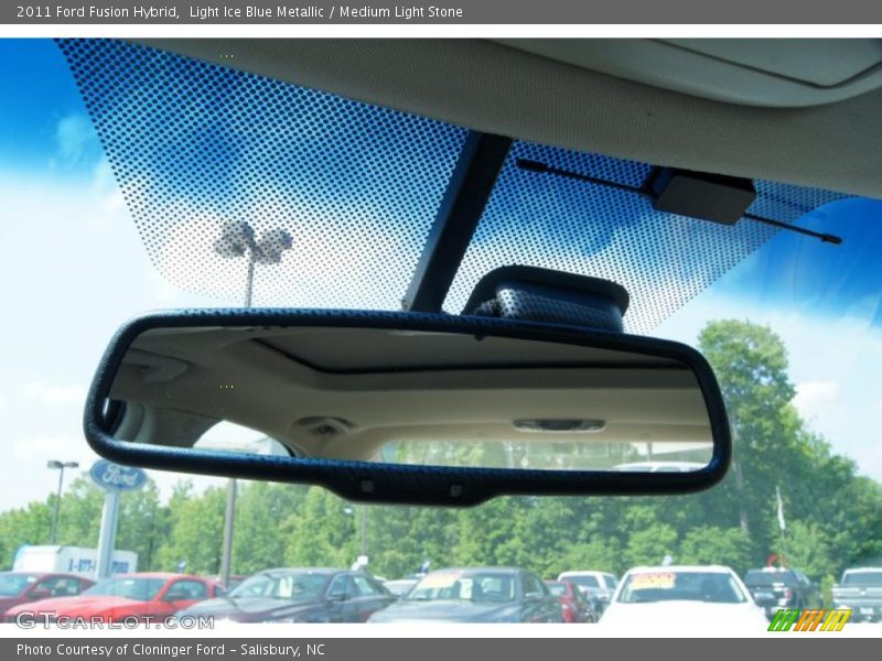 Light Ice Blue Metallic / Medium Light Stone 2011 Ford Fusion Hybrid