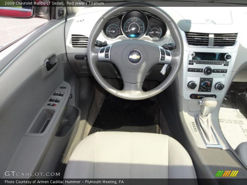 Red Jewel / Titanium 2009 Chevrolet Malibu LT Sedan
