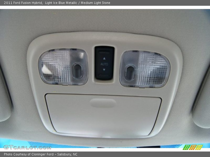 Light Ice Blue Metallic / Medium Light Stone 2011 Ford Fusion Hybrid