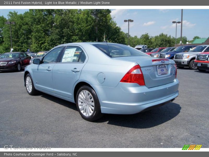 Light Ice Blue Metallic / Medium Light Stone 2011 Ford Fusion Hybrid