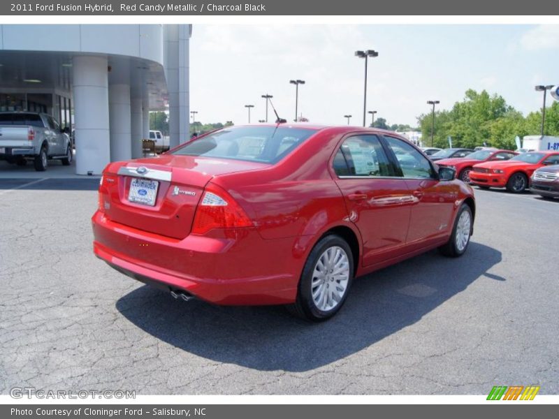 Red Candy Metallic / Charcoal Black 2011 Ford Fusion Hybrid