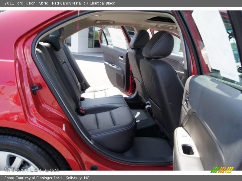 Red Candy Metallic / Charcoal Black 2011 Ford Fusion Hybrid