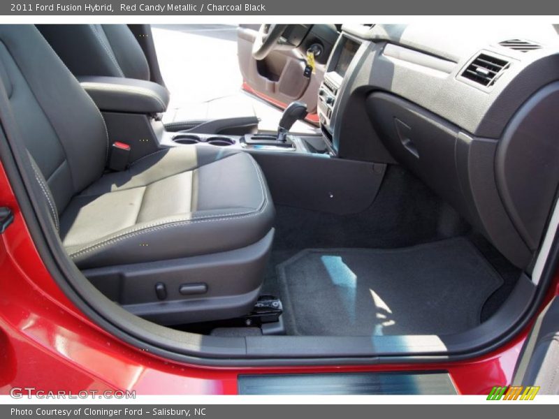 Red Candy Metallic / Charcoal Black 2011 Ford Fusion Hybrid