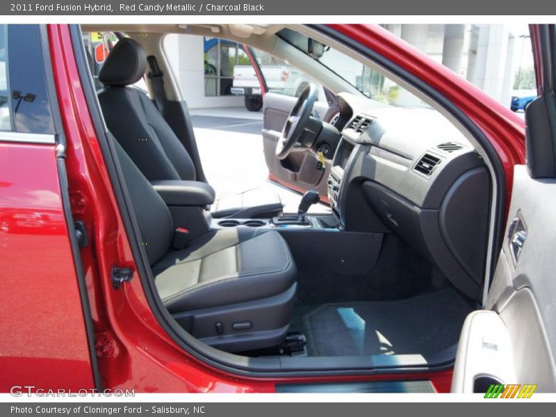 Red Candy Metallic / Charcoal Black 2011 Ford Fusion Hybrid