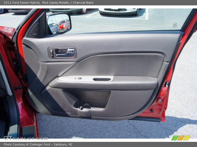 Red Candy Metallic / Charcoal Black 2011 Ford Fusion Hybrid