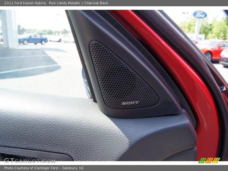 Red Candy Metallic / Charcoal Black 2011 Ford Fusion Hybrid